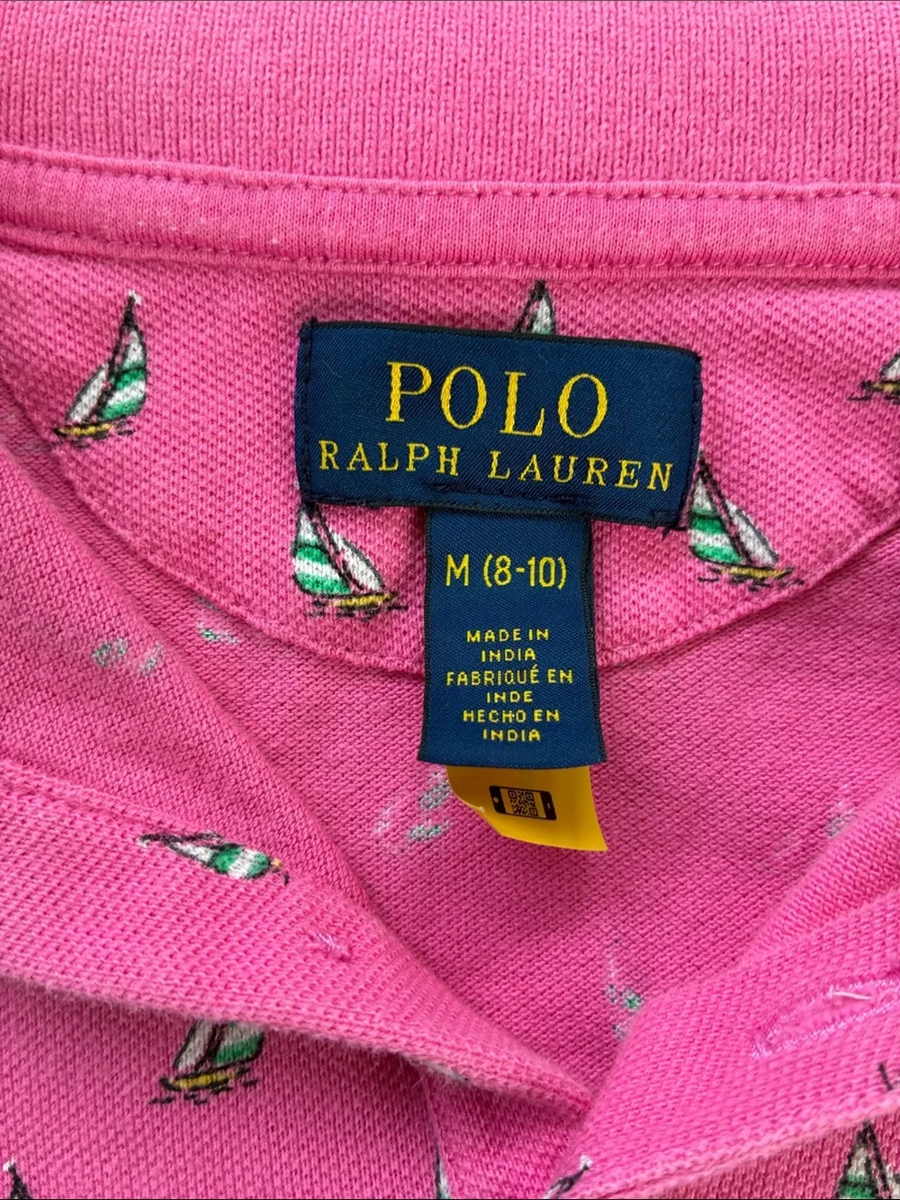 Polo Ralph Lauren Sailboat-Print Stretch Mesh Polo Dress M 8/10